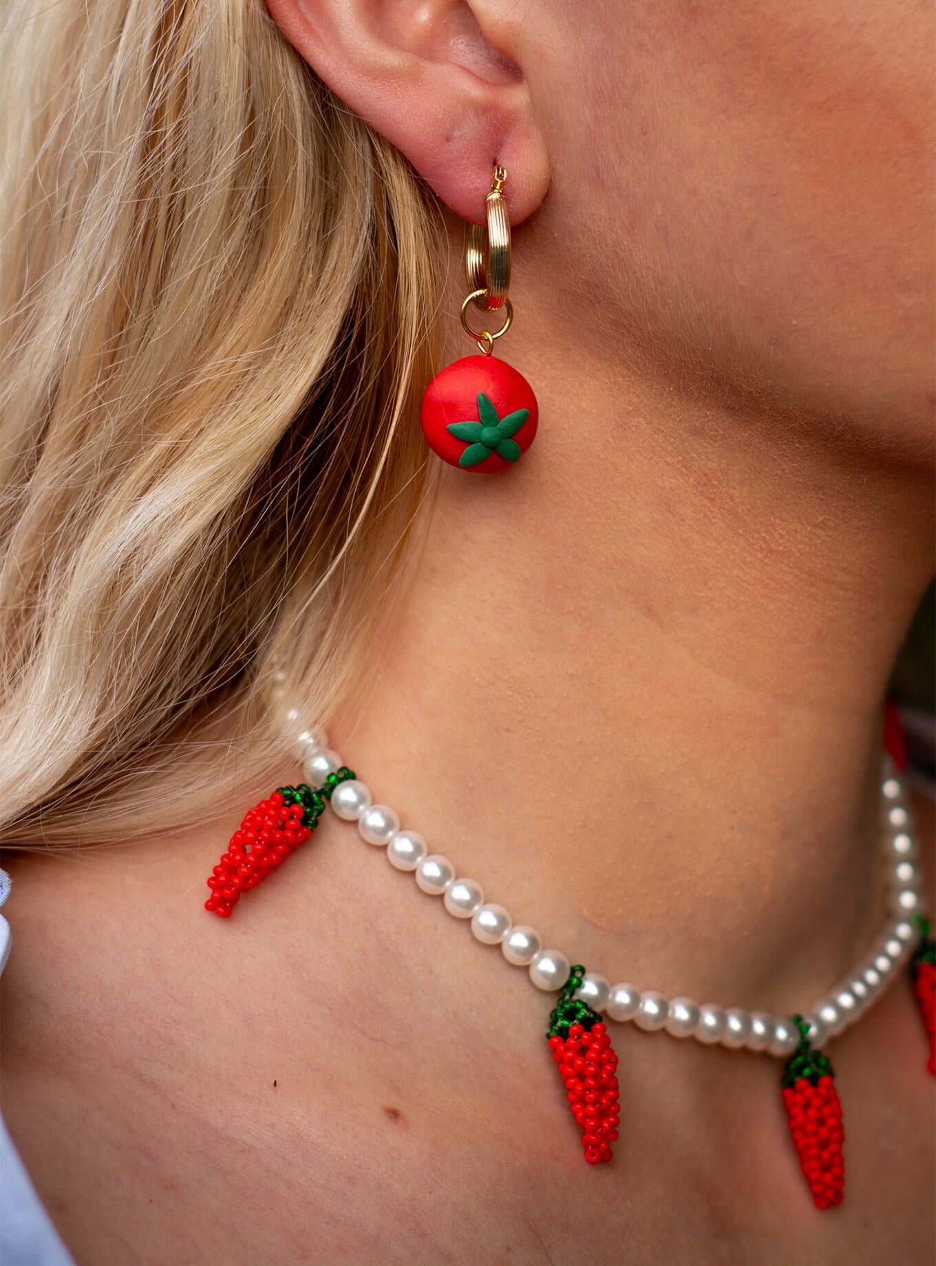 Aretes tipo Candonga Pomodoro
