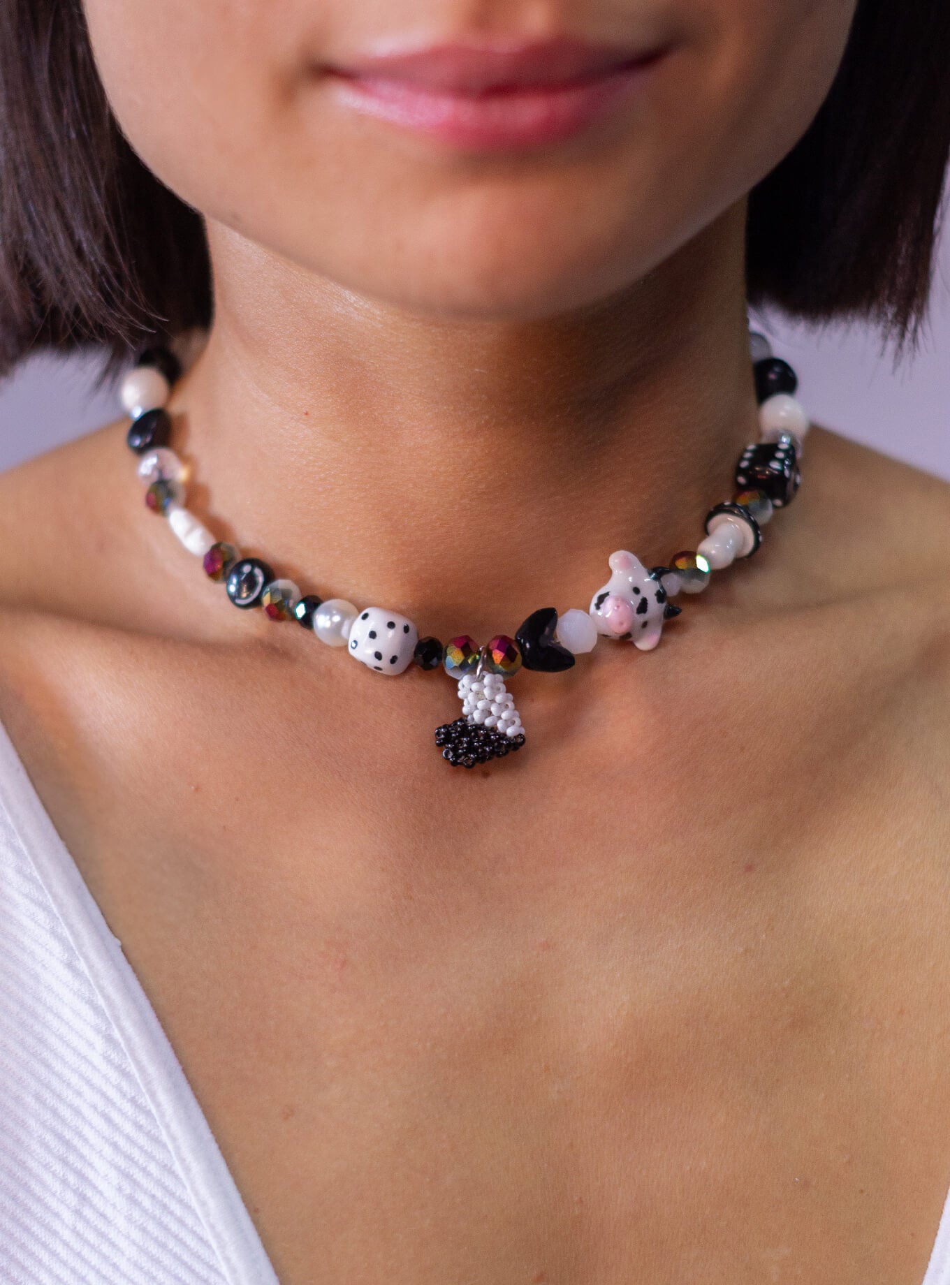 Collar Mixed Black