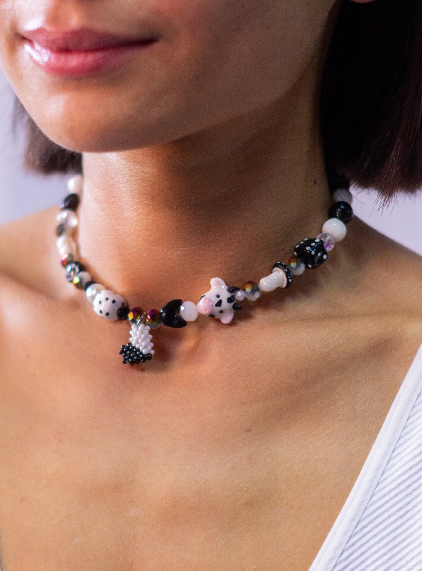 Collar Mixed Black
