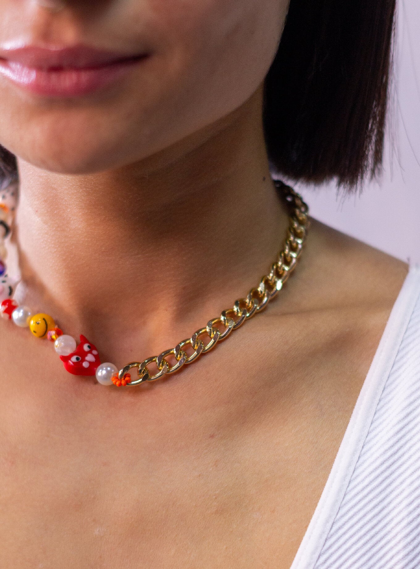 Collar Mixed Chain Cow