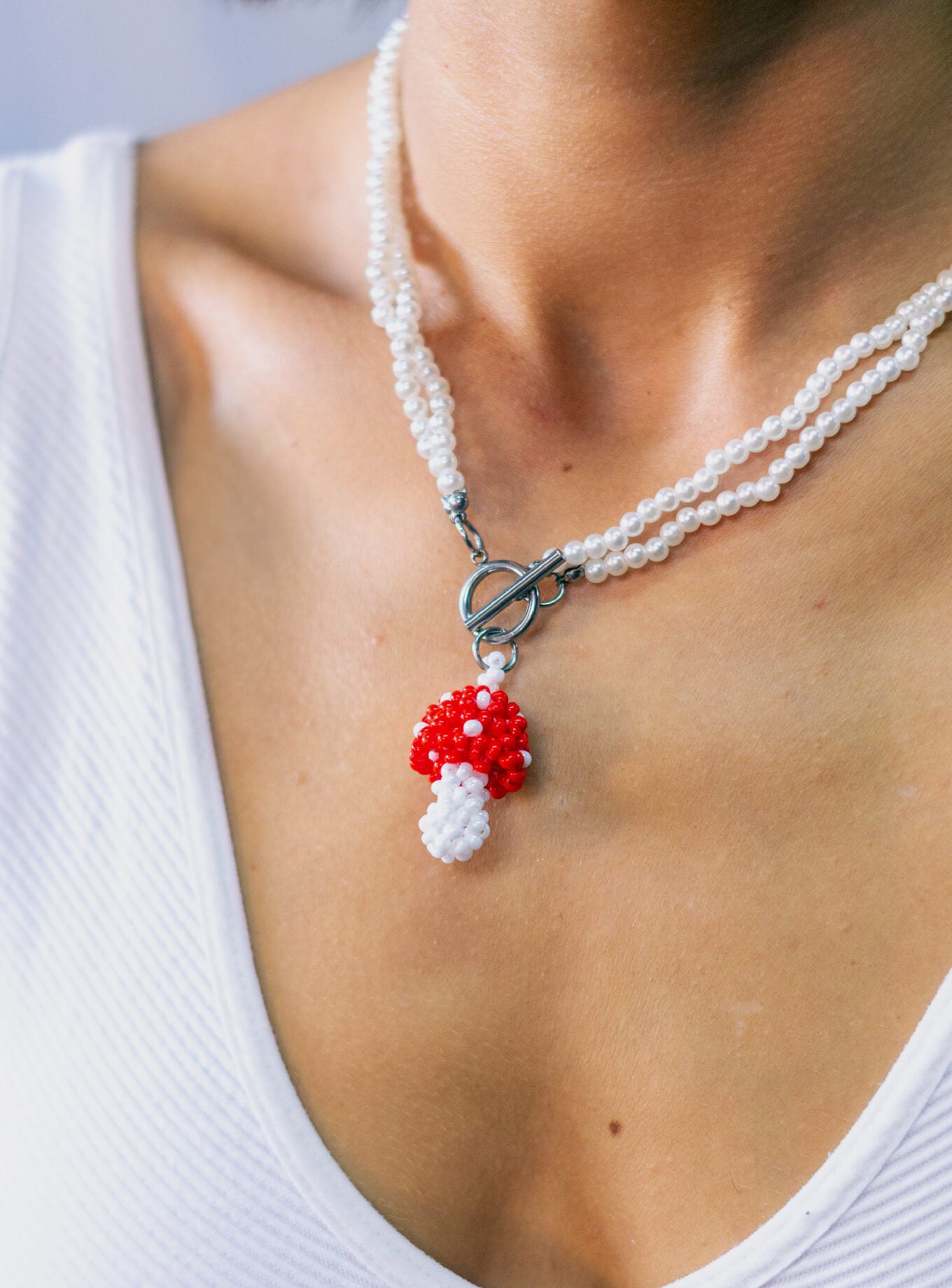 Collar Hongo Perlas