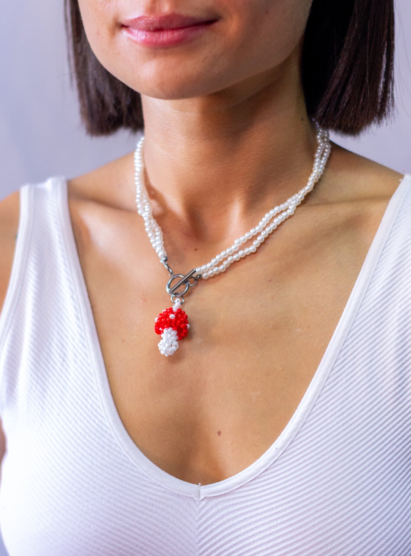 Collar Hongo Perlas