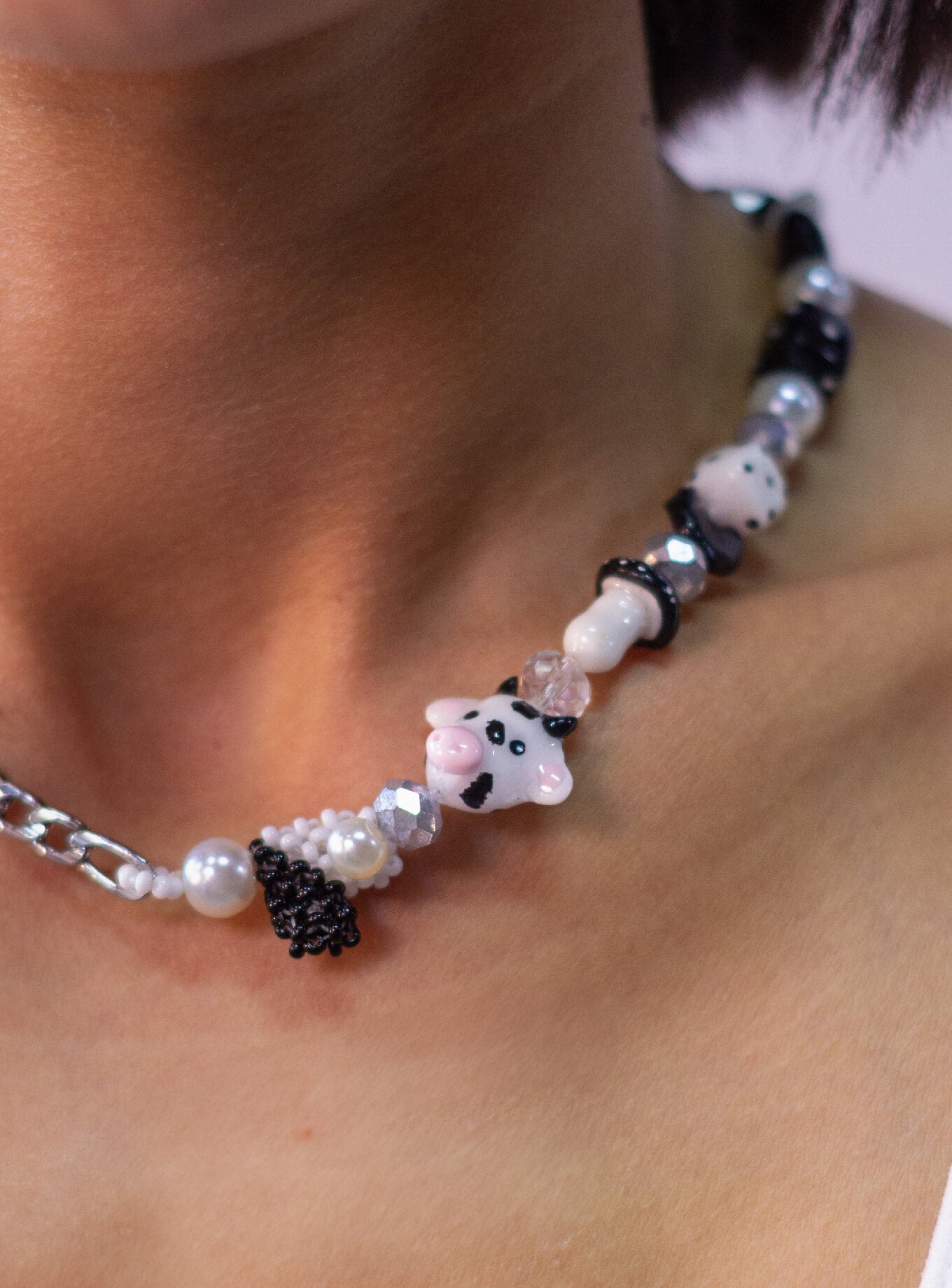 Collar Mixed Black Chain