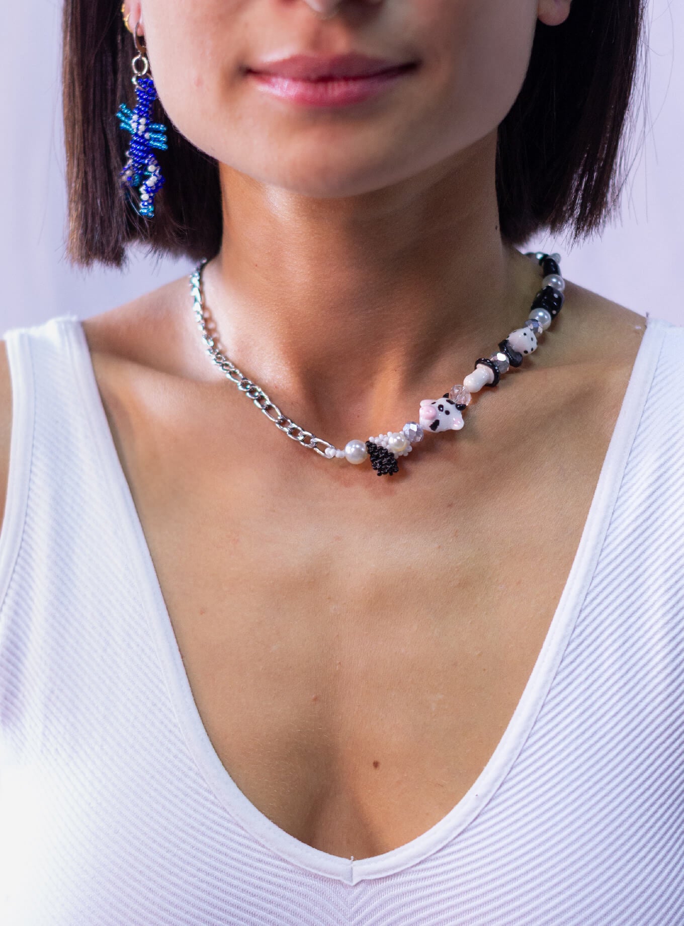 Collar Mixed Black Chain