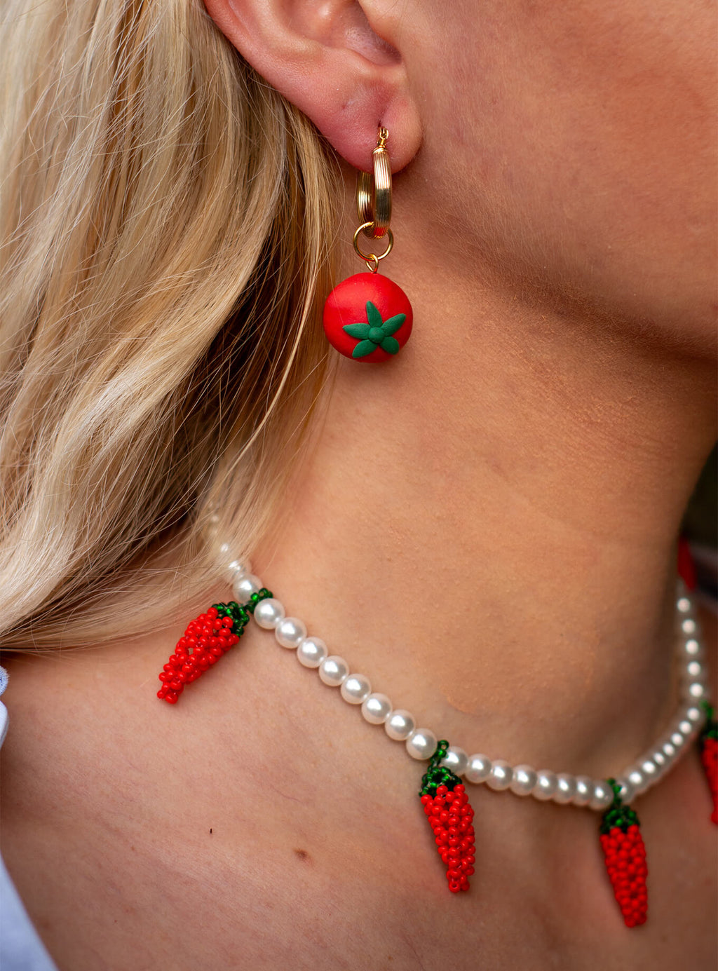 Aretes tipo Candonga Pomodoro
