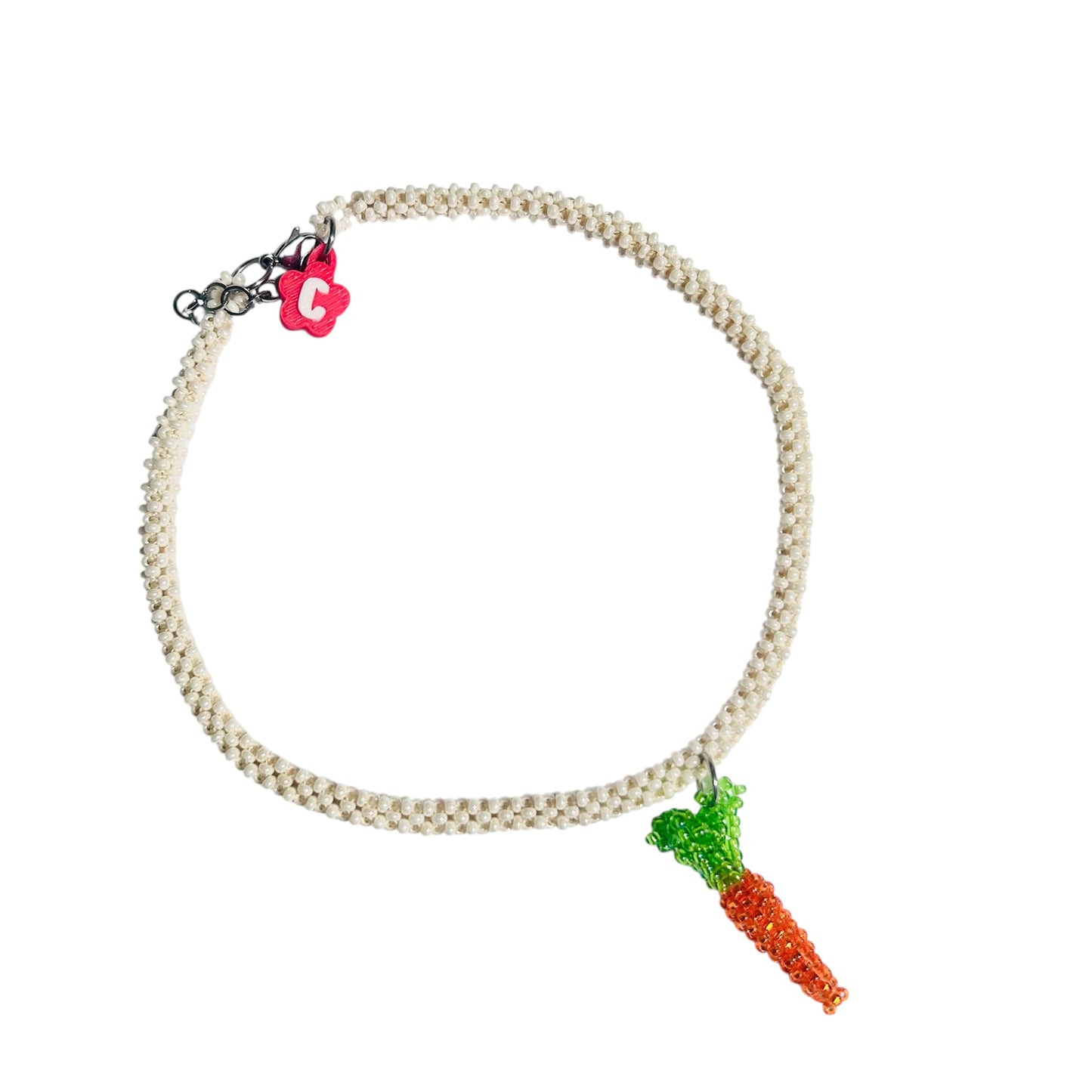 Collar tubular beige zanahoria