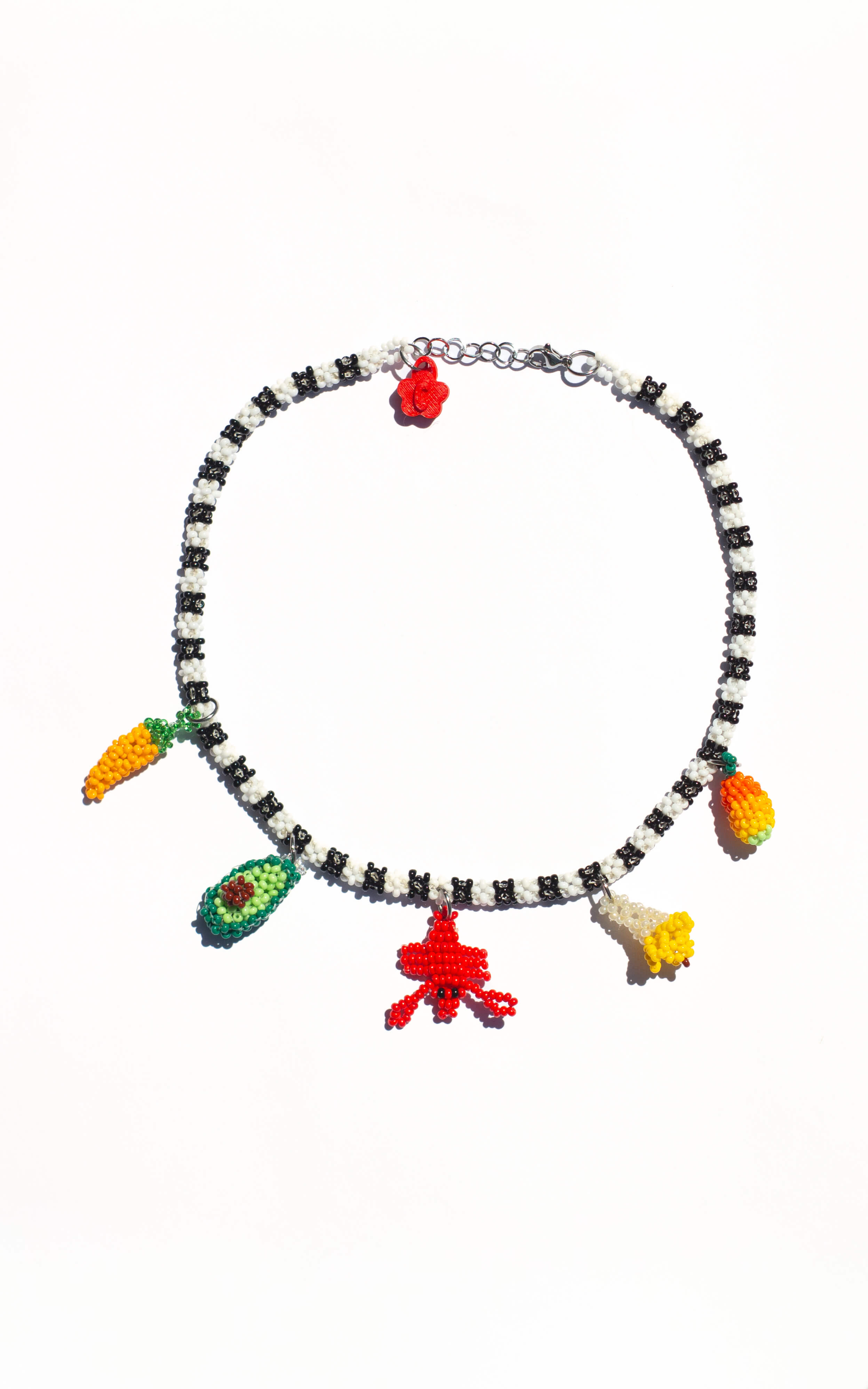 Collar Fresh Love Blanco y Negro