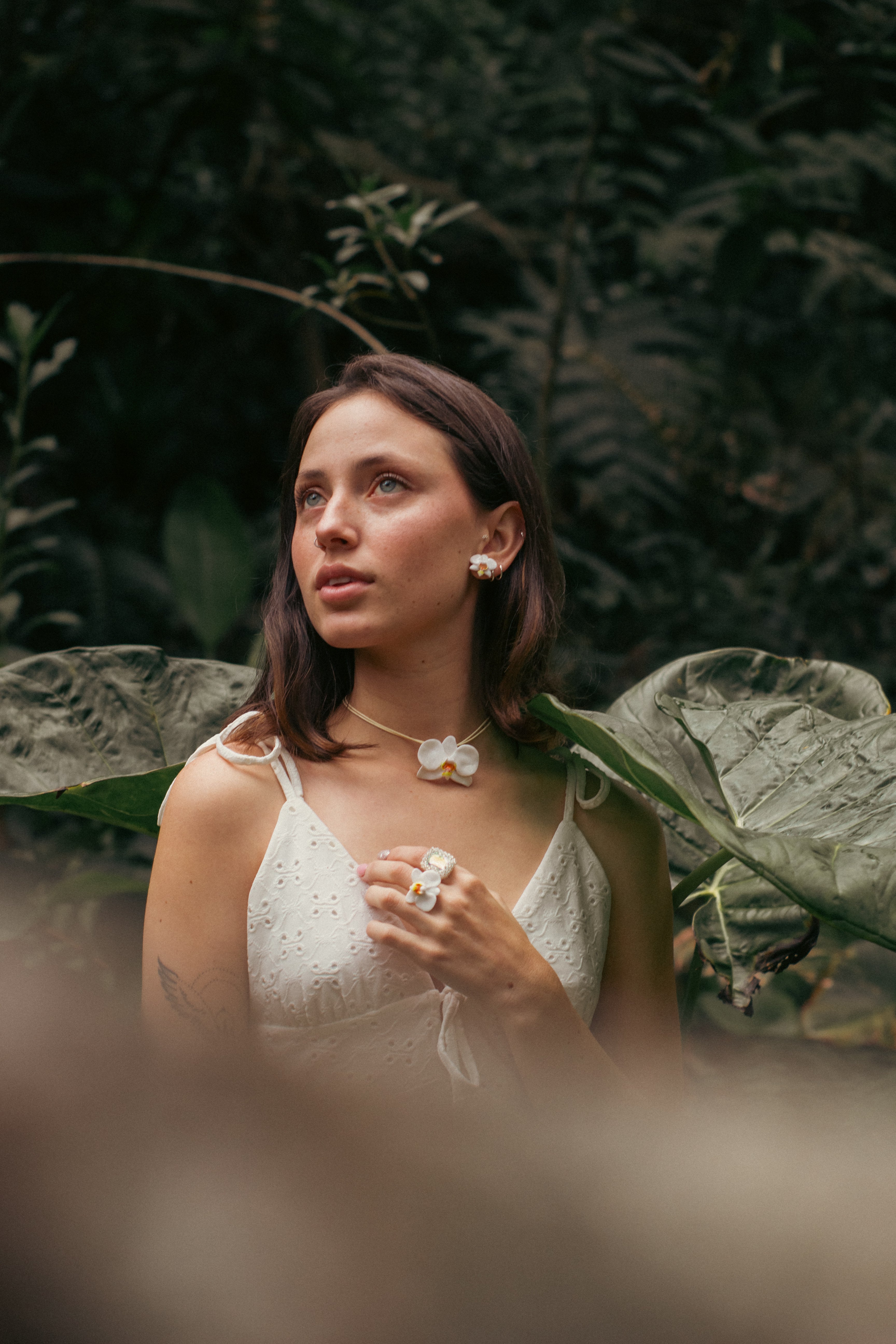 Collar Orquídea Blanca