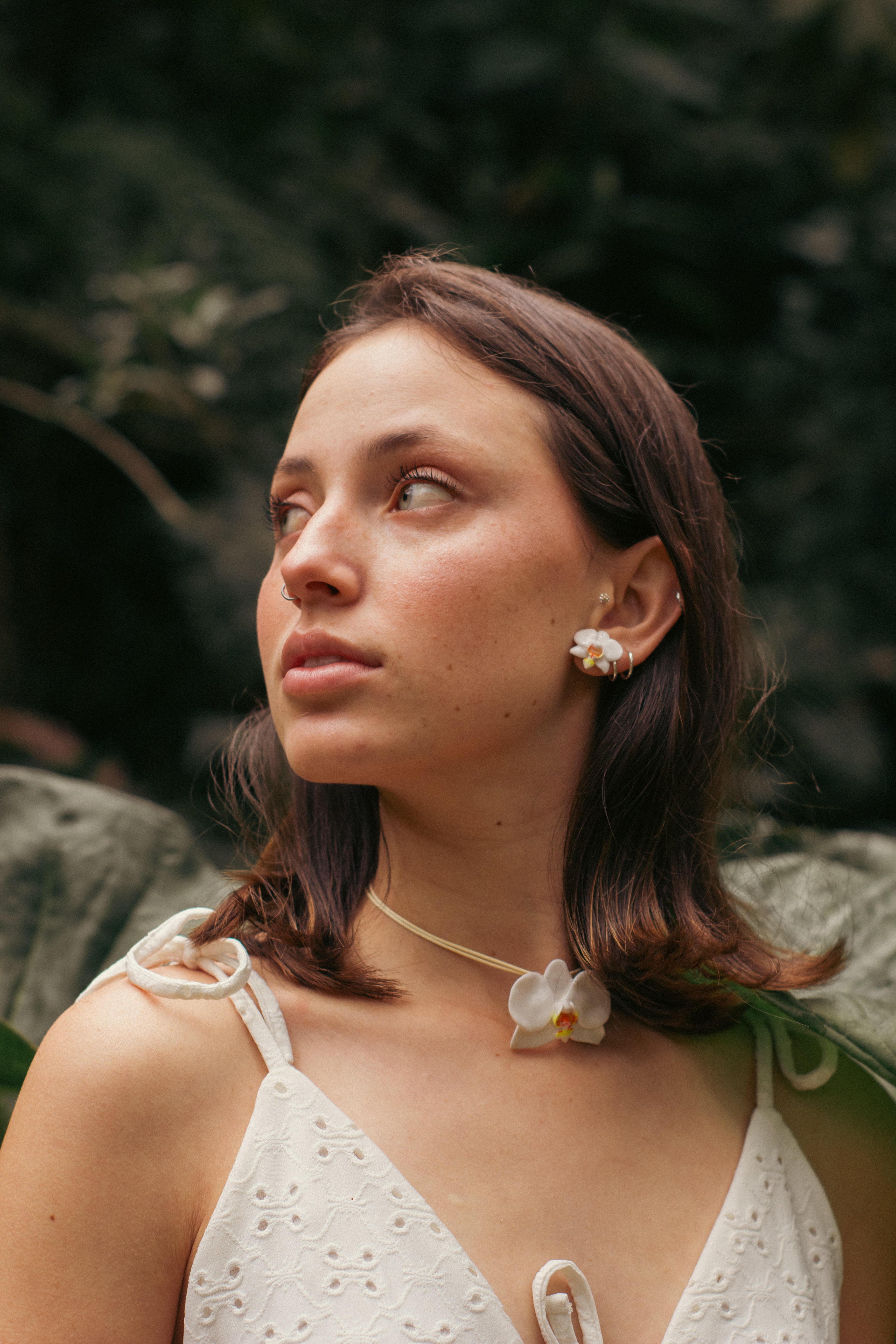 Collar Orquídea Blanca