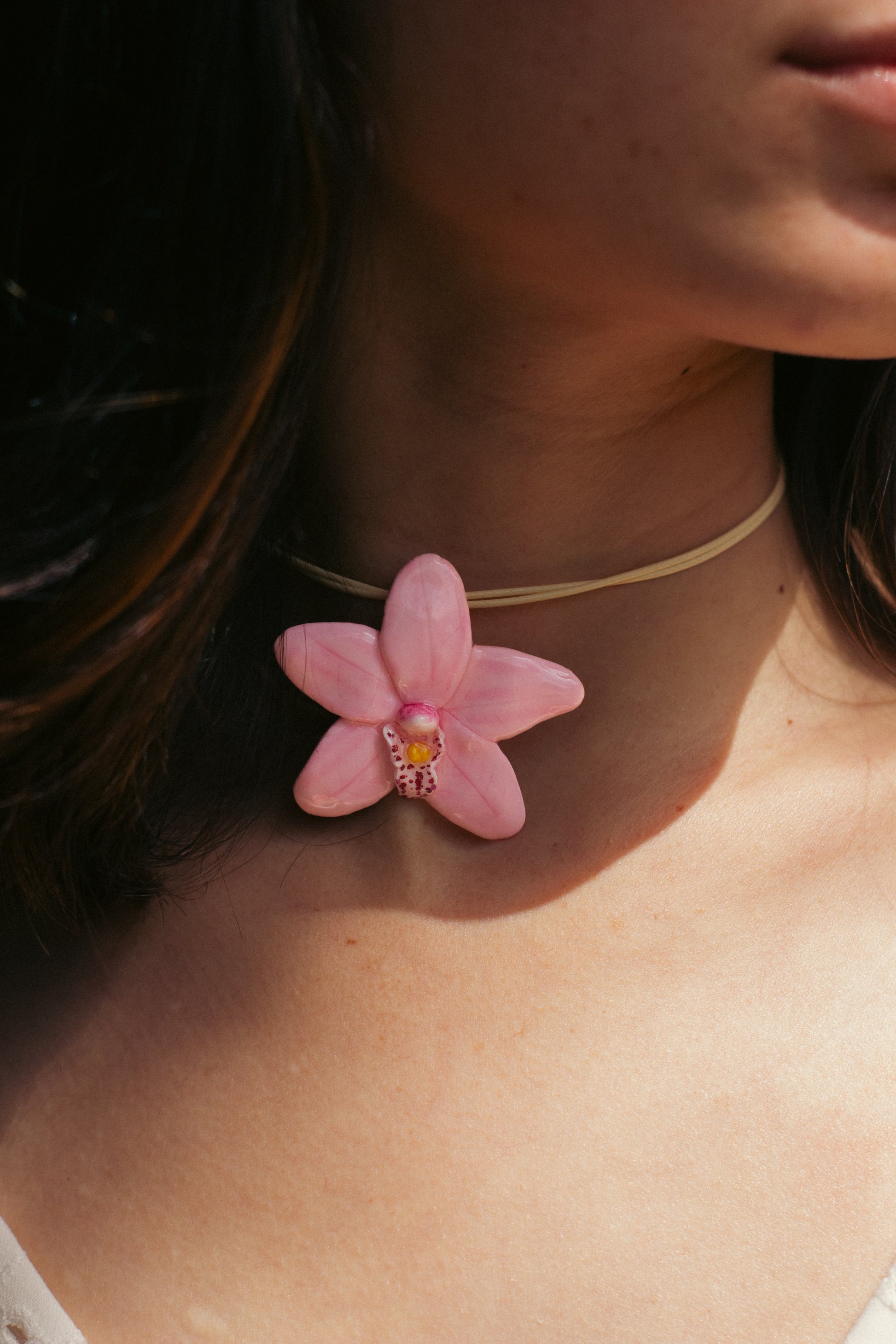 Collar Orquídea Rosada