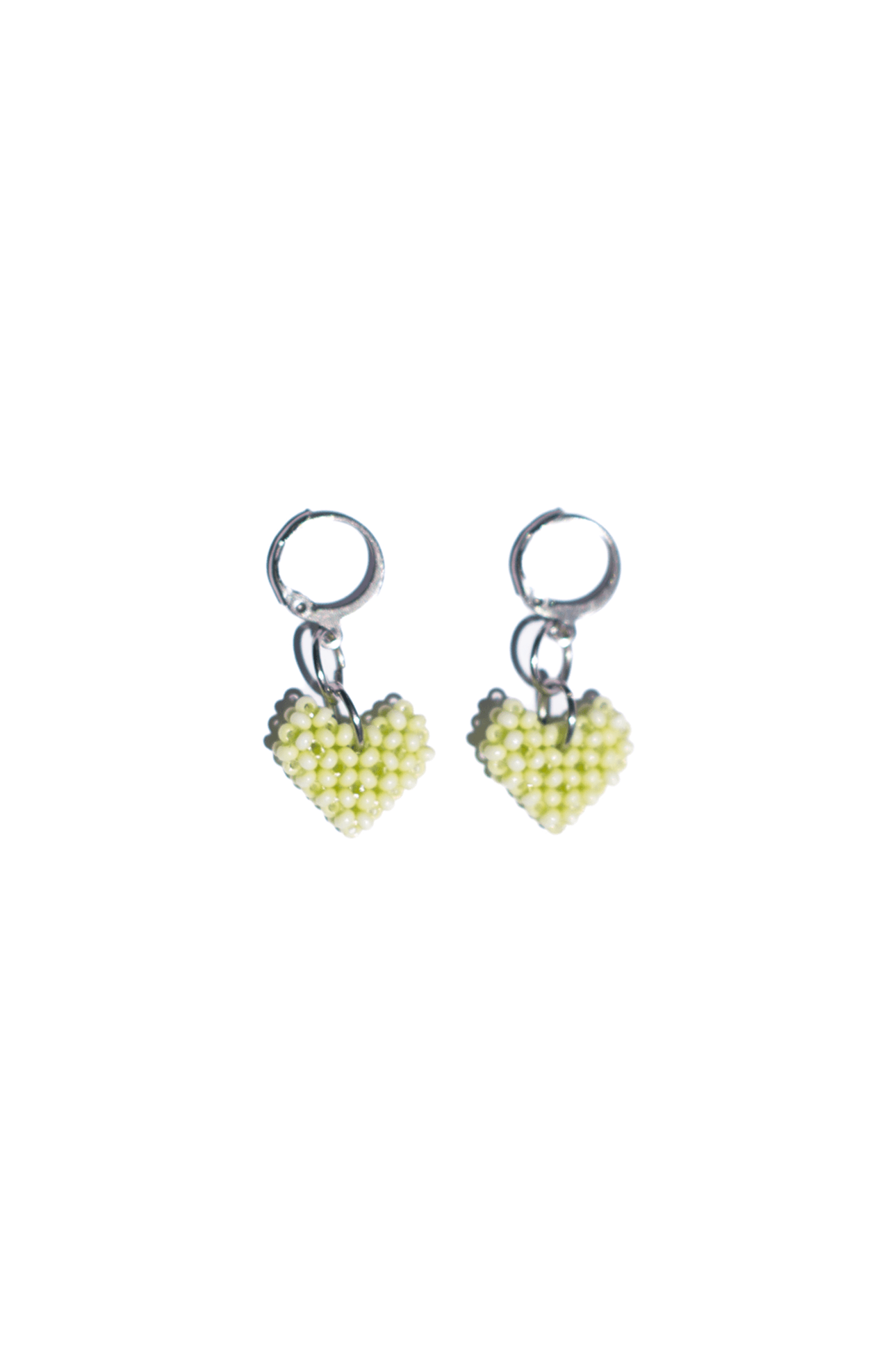 Aretes Corazón Verde