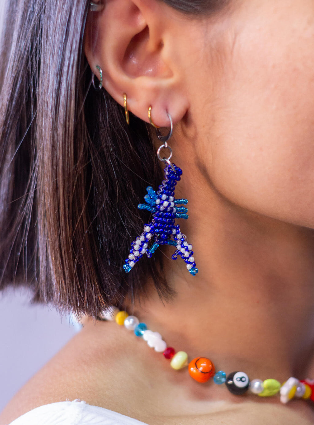 Aretes Langosta Mostacilla